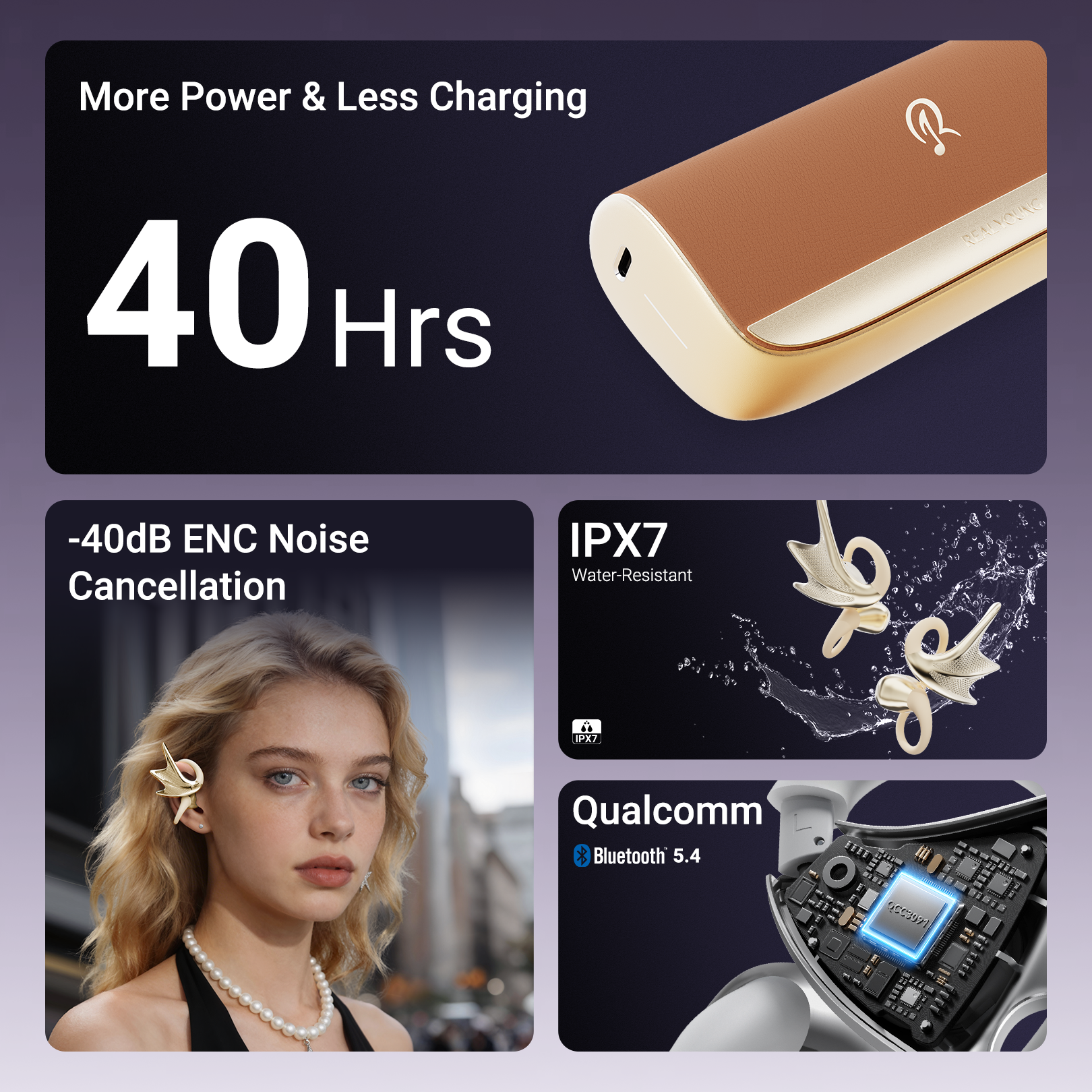 REAL YOUNG JWS Earphones H700