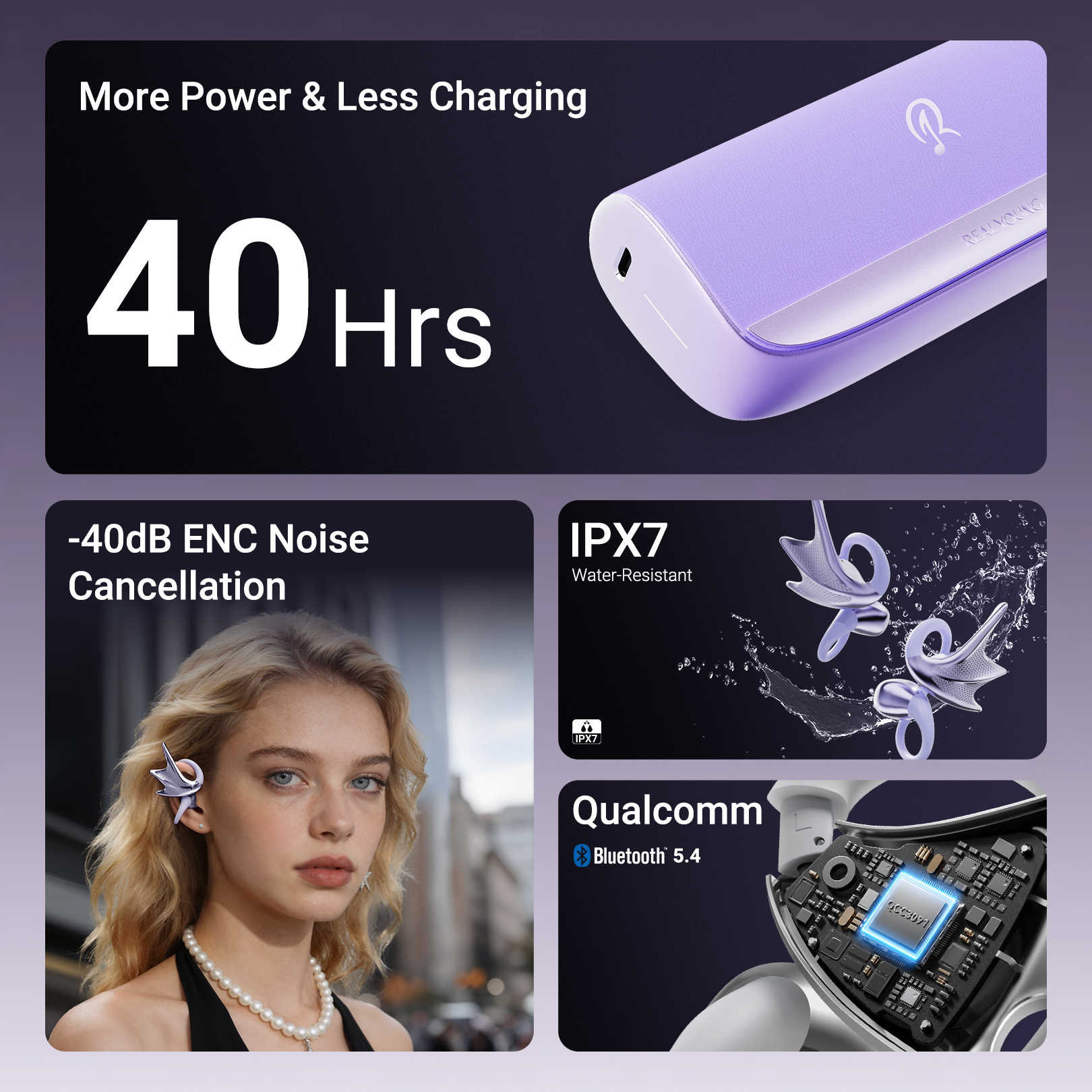 REAL YOUNG JWS Earphones H700