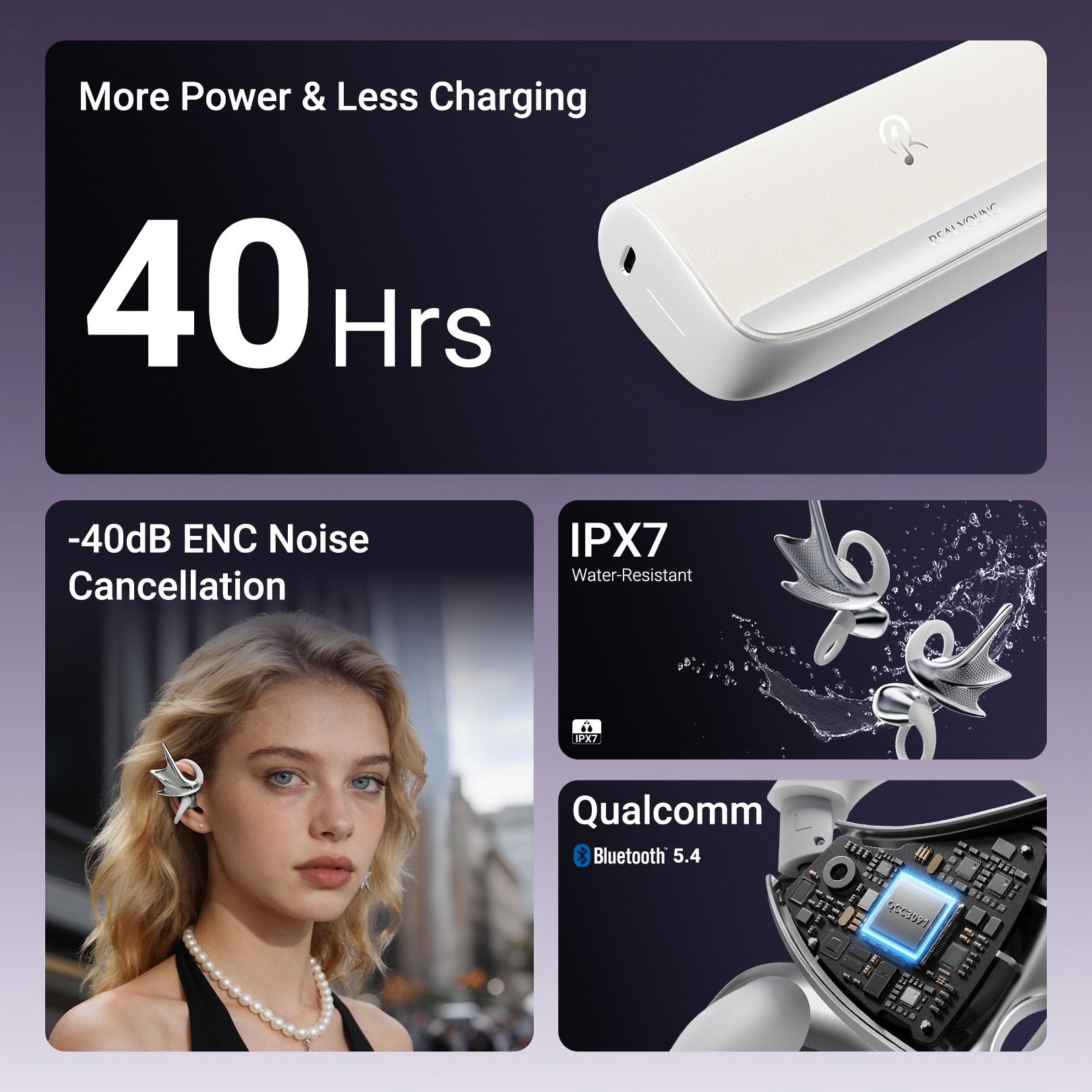 REAL YOUNG JWS Earphones H700