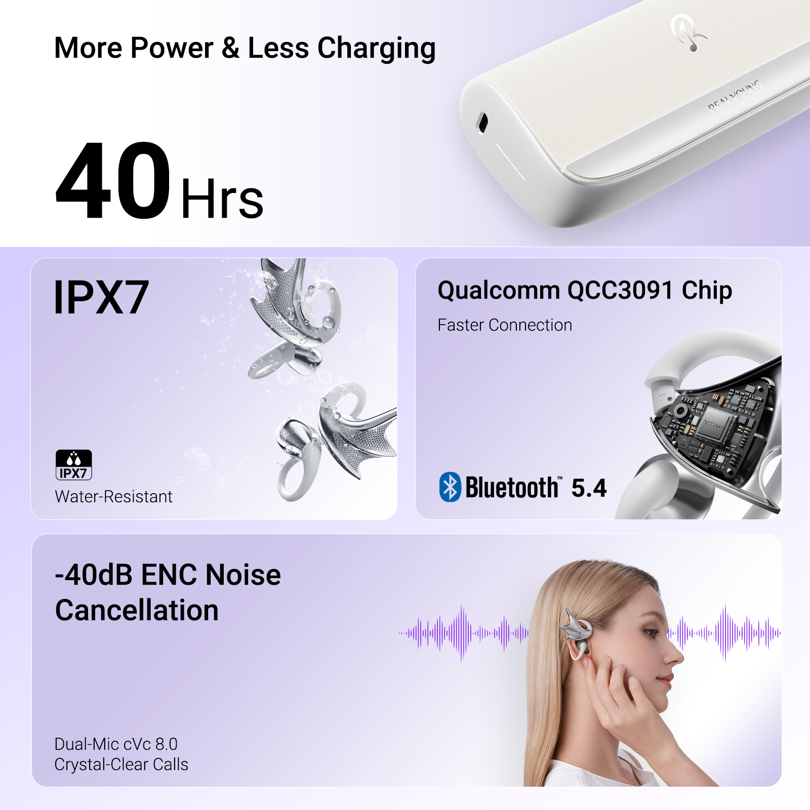 REAL YOUNG JWS Earphones H700