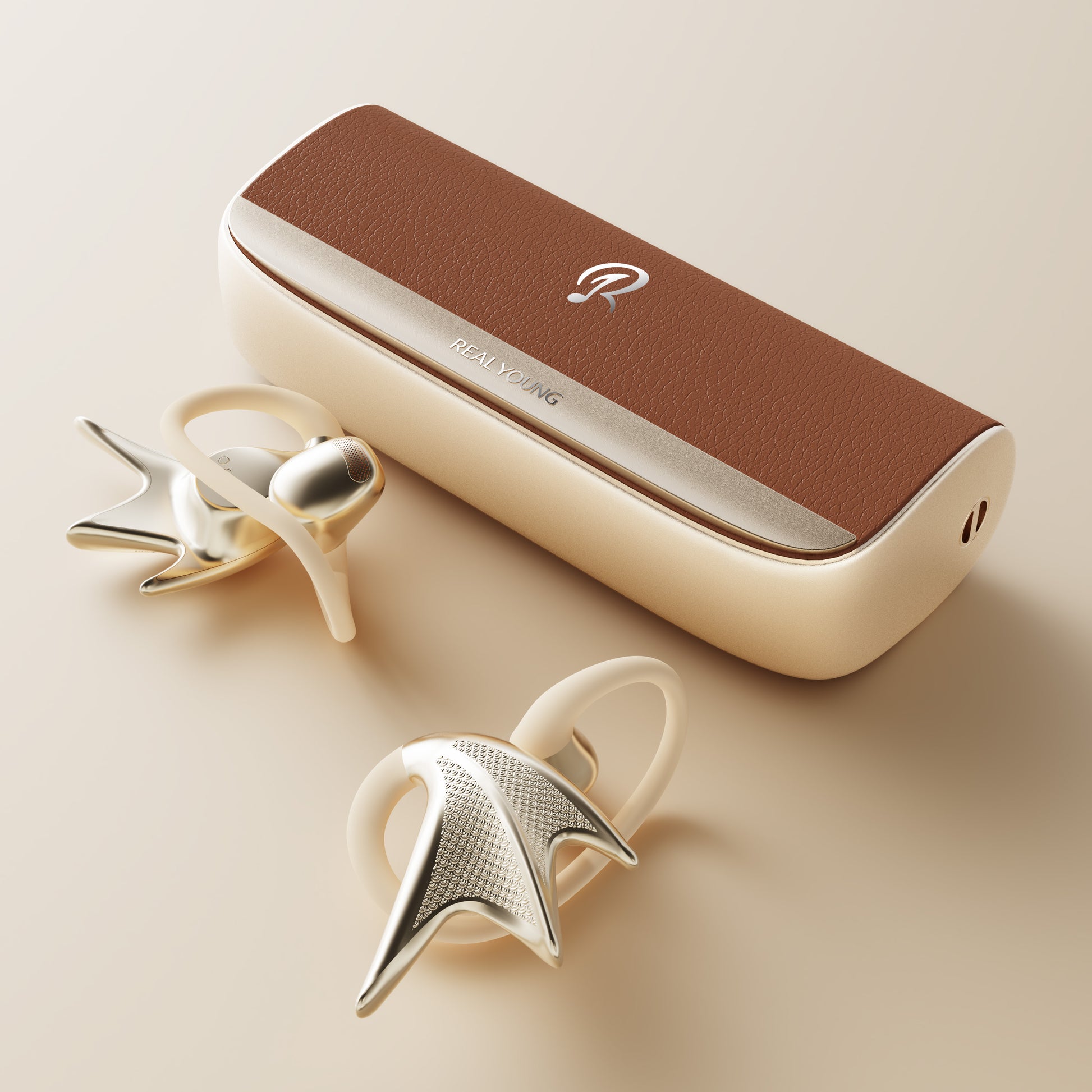 REAL YOUNG JWS Earphones-Gold